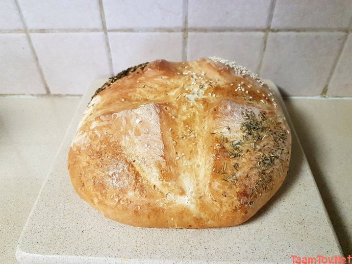 תמונה של מתכון לחם כפרי ביתי מעולה